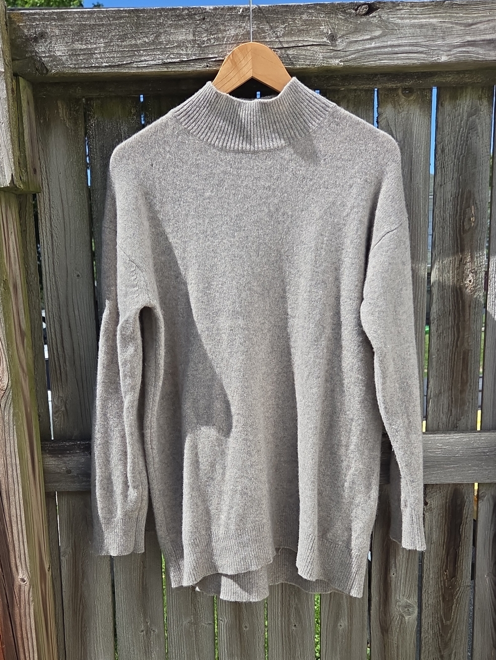 100% Wool Mock Neck Sweater